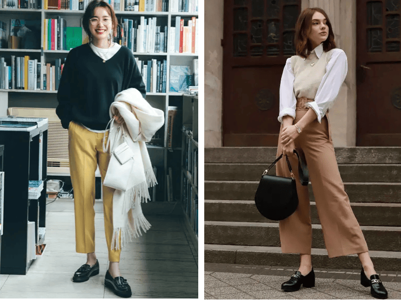 春天回头率最高的九分裤+平底鞋穿法，舒适时髦小个子也适合