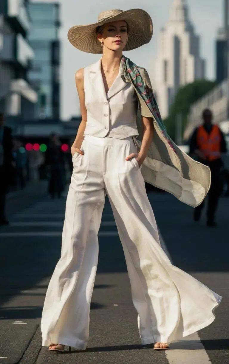 早秋穿白色系搭配,越简单越时髦!-1 早秋穿白色系搭配,越简单越时髦!