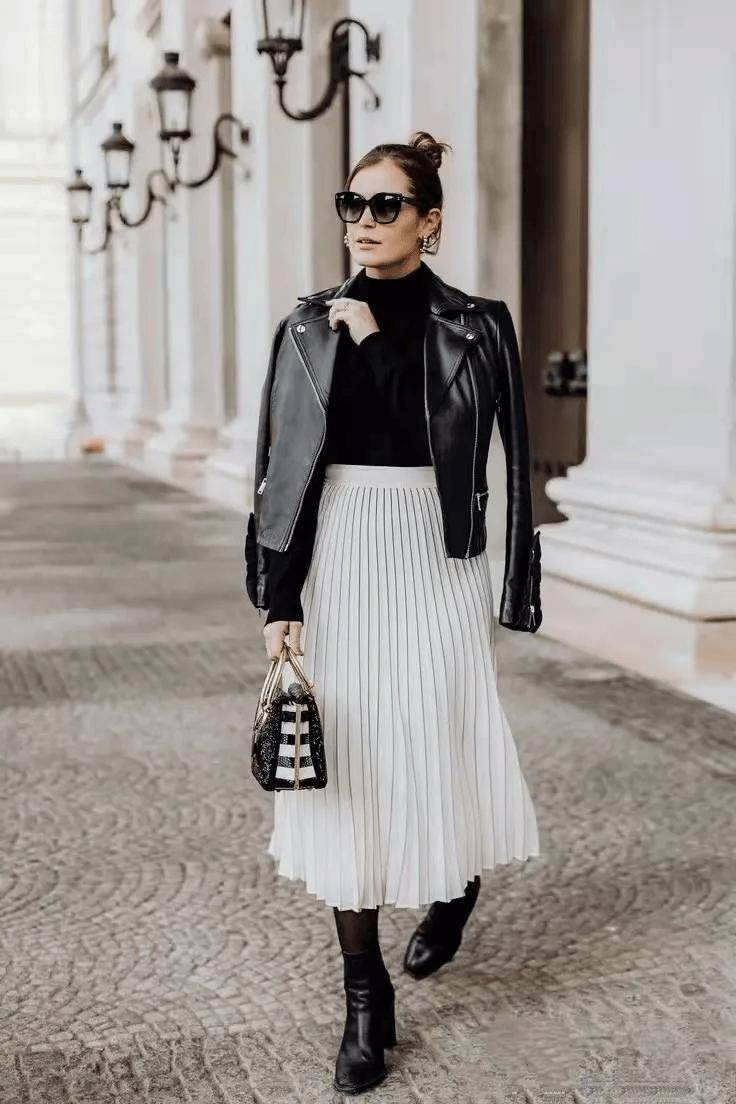 秋天最美的“百褶裙”,谁穿谁好看!-34 秋天最美的“百褶裙”,谁穿谁好看!