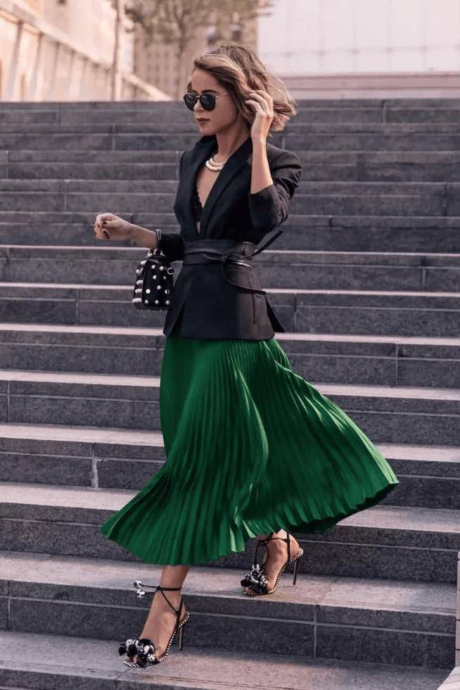 秋天最美的“百褶裙”,谁穿谁好看!-42 秋天最美的“百褶裙”,谁穿谁好看!