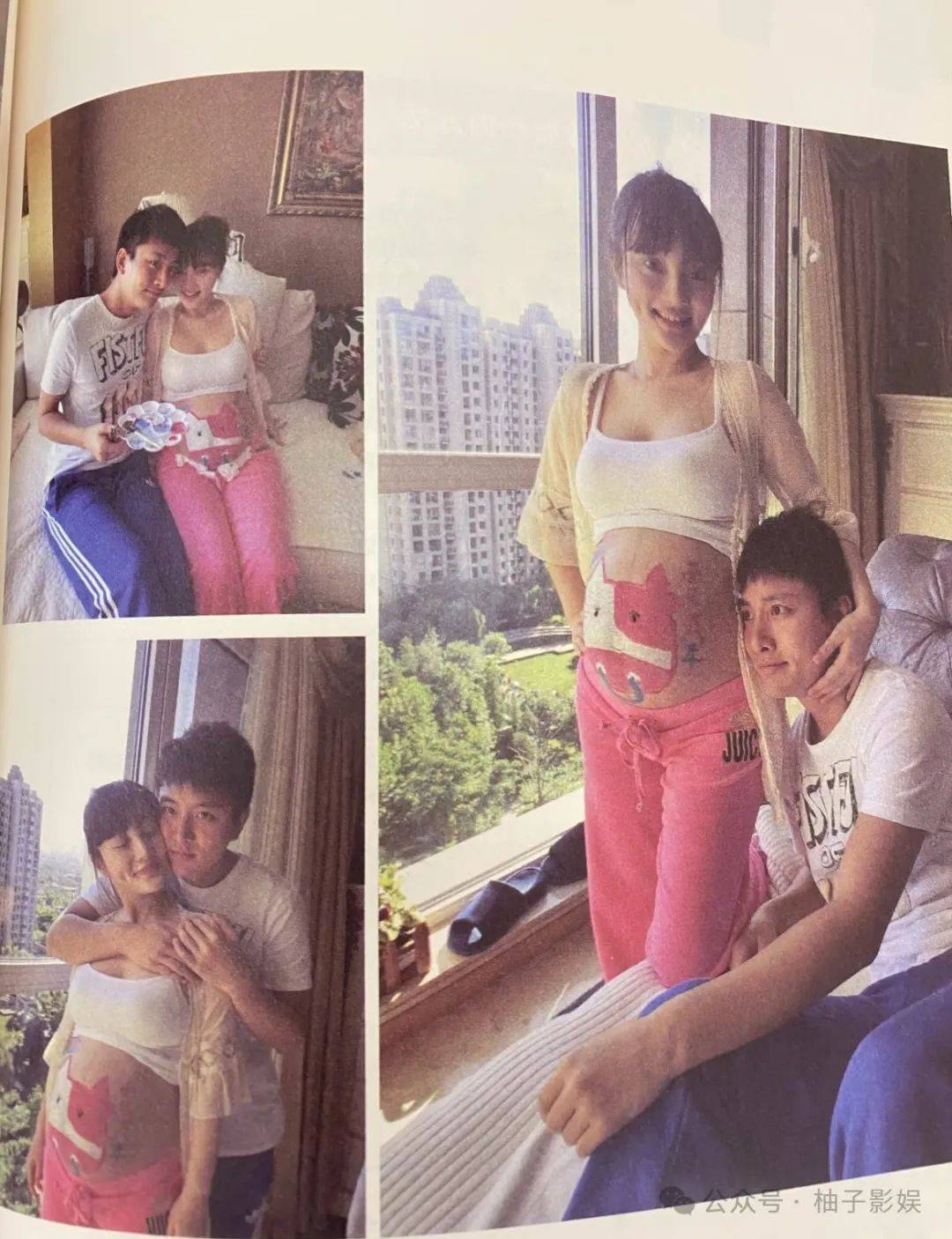 43岁李小璐写书自曝孕期被求婚，肚皮上涂鸦照罕见流出，当时和贾乃亮好恩爱！