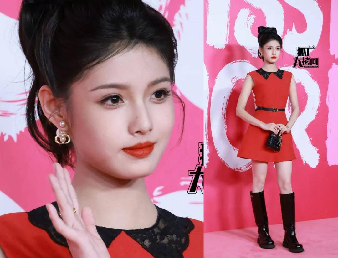 上海这一夜，迪丽热巴发型拖后腿，周也妆发出彩，大合照C位引争议-5