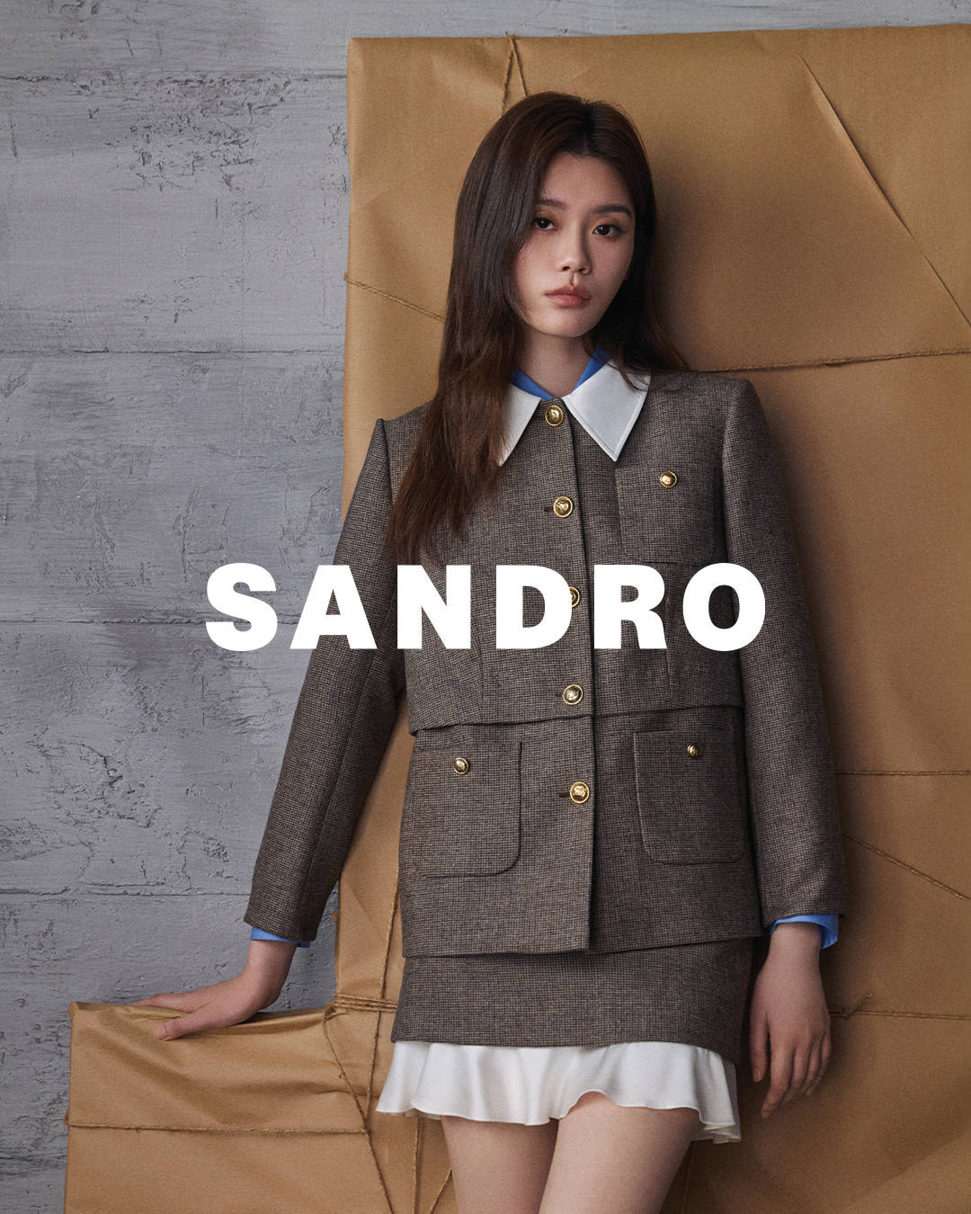 SANDRO携手大中华区品牌挚友奚梦瑶发布2025秋冬系列广告大片-2 SANDRO携手大中华区品牌挚友奚梦瑶发布2025秋冬系列广告大片