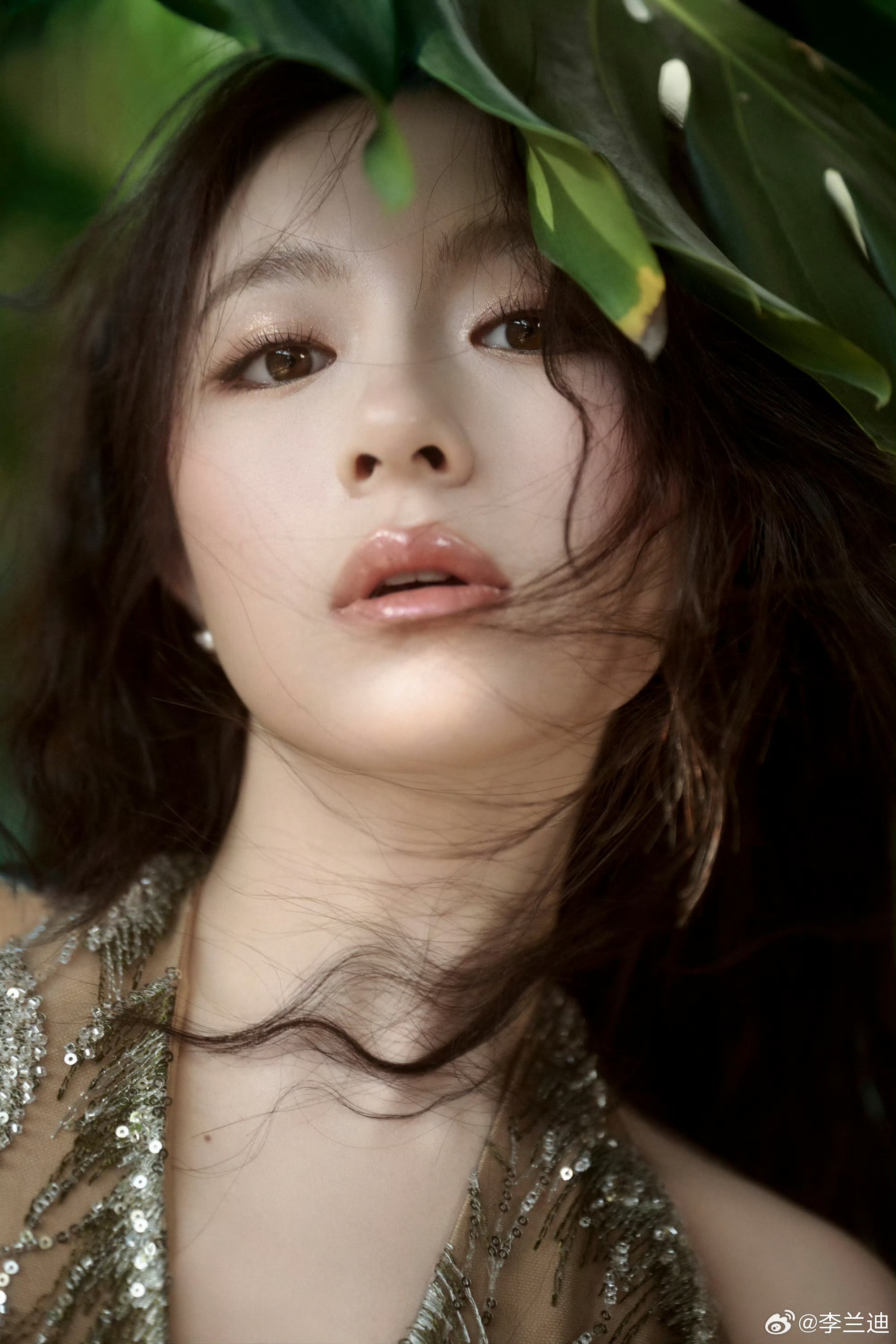 李兰迪微博视界大会鎏金裙美得好权威