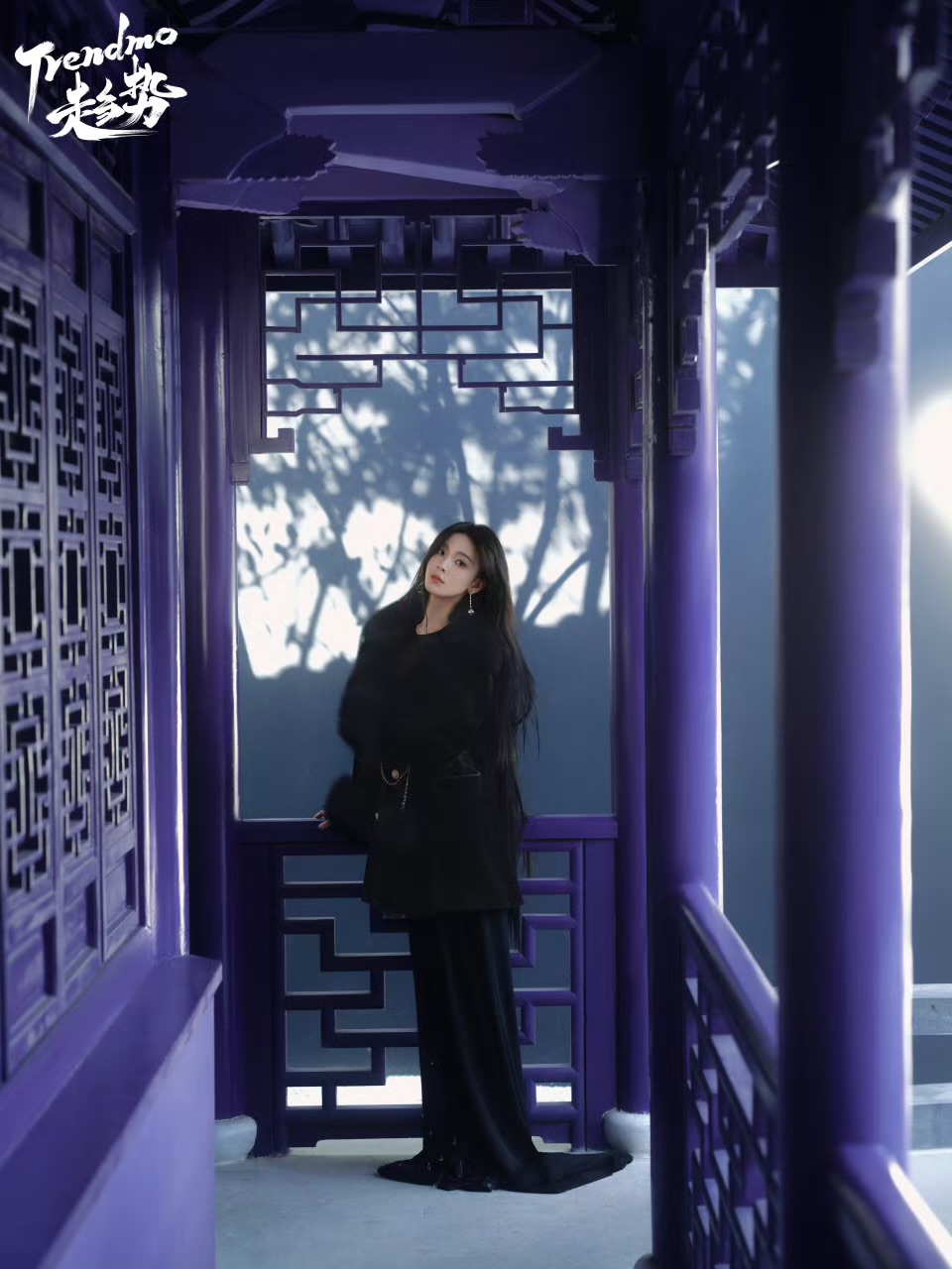 陈瑶《趋势》杂志时尚造型 光影交错梦幻造型