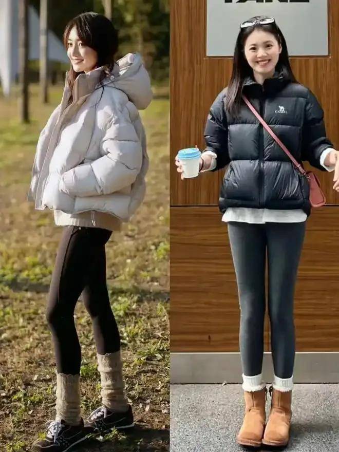 今年冬天成都街拍带火九分裤、阔腿裤、无痕裤，这样搭配上衣更有气质