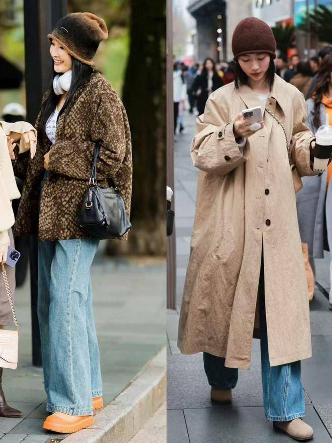 今年德训鞋和勃肯鞋搭配阔腿裤，松弛高级还显气质