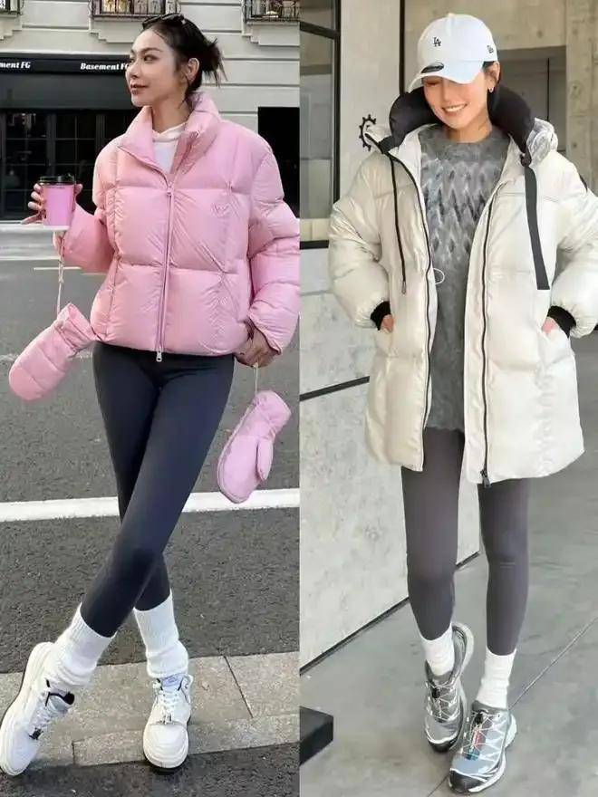 今年冬天成都街拍带火九分裤、阔腿裤、无痕裤，这样搭配上衣更有气质