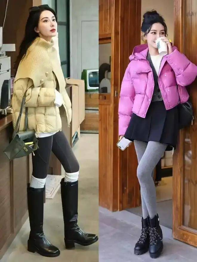 今年冬天成都街拍带火九分裤、阔腿裤、无痕裤，这样搭配上衣更有气质