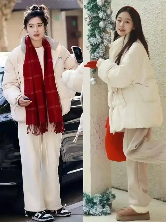 今年冬天成都街拍带火九分裤、阔腿裤、无痕裤，这样搭配上衣更有气质