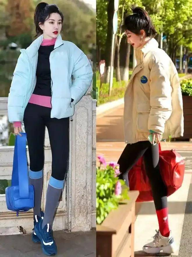 今年冬天成都街拍带火九分裤、阔腿裤、无痕裤，这样搭配上衣更有气质