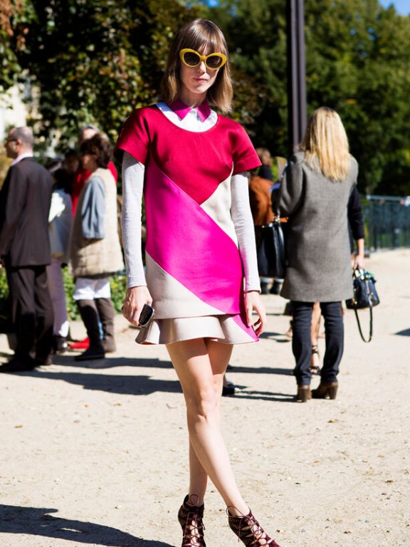 欧美街拍 看那些时尚的墨镜控