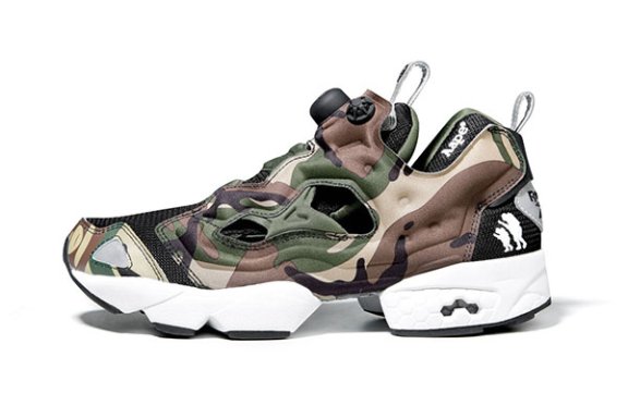 AAPE BY A BATHING APE x Reebok Pump Fury 联乘迷彩鞋款