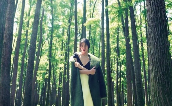 超模刘雯清新大片 你如林中最美的树