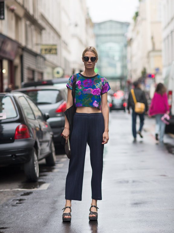 欧美潮人街拍 大爱印花装