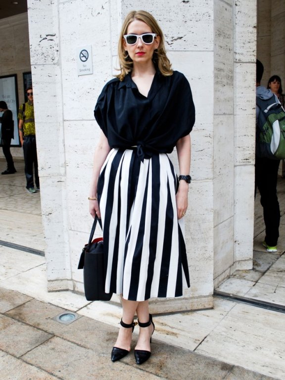 纽约潮女街拍 看初秋简约摩登风格