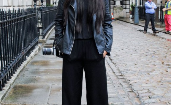 纽约潮人街拍 皮衣外套齐上街