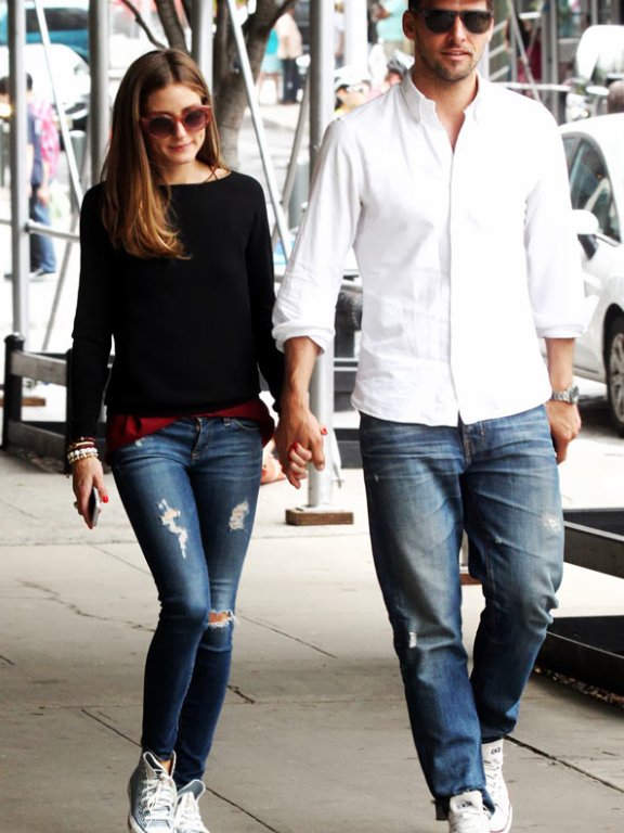 不只甜蜜放闪还超有型!Olivia Palermo与Johannes Huebl无敌的时尚混搭术