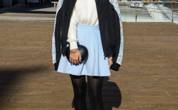 2014年3月纽约潮人街拍 用色彩点亮个性