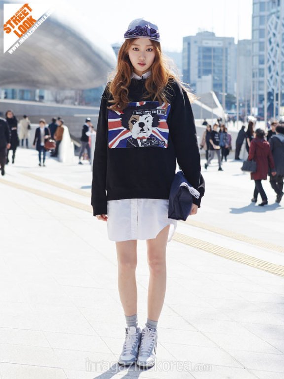 初春上街穿什么？一起来看看韩国潮人2014街拍最新示范吧！
