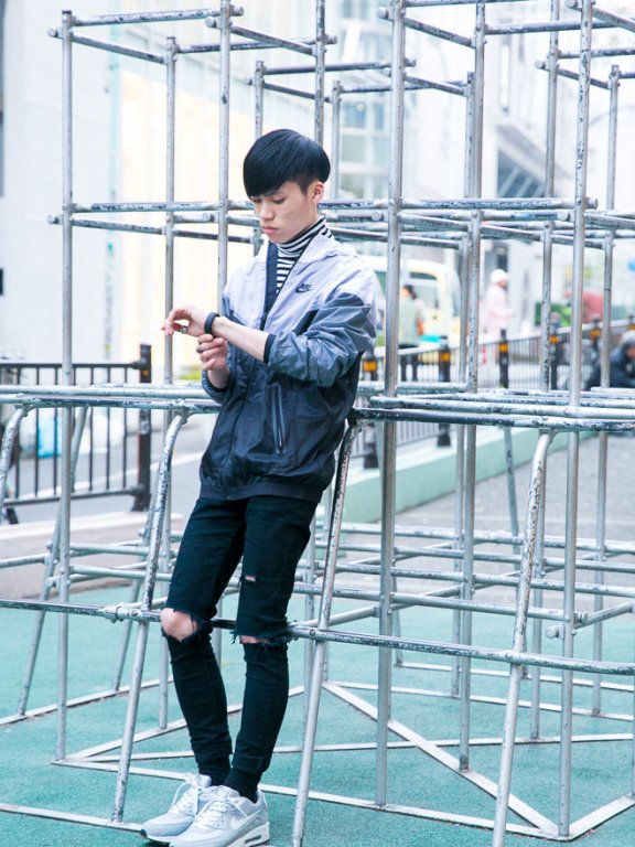 原宿街头达人街拍示范 Nike Sportswear 2014 Tech Pack