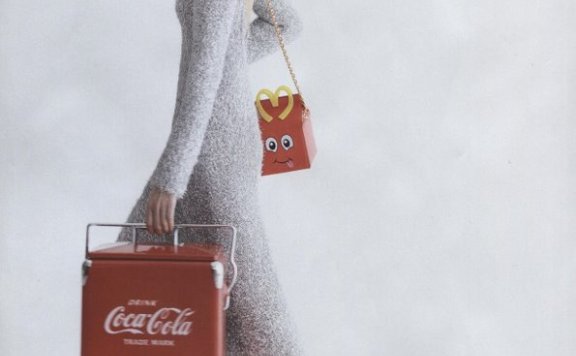 韩国红色圣诞节大片 老式摇滚mix混搭风