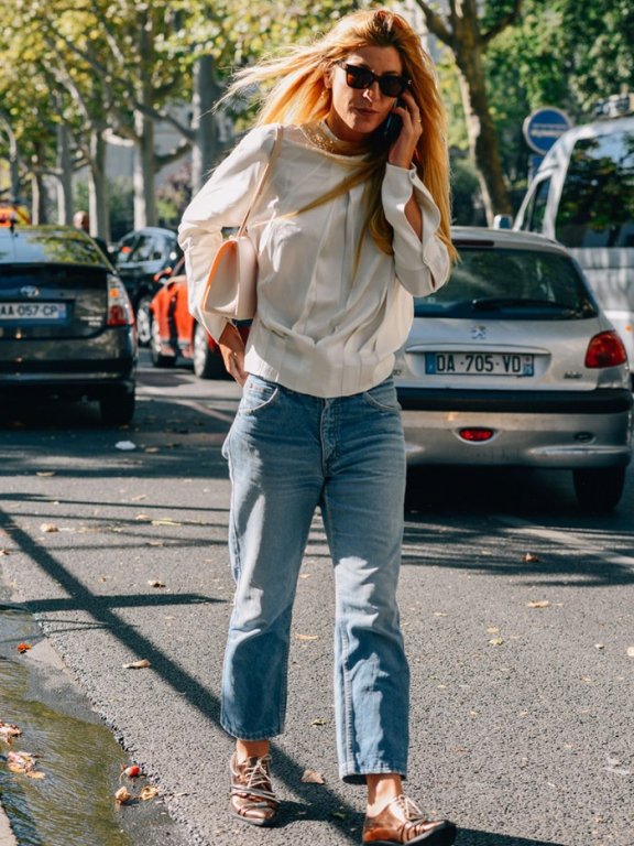 从时尚街拍中取经，看受用不尽的牛仔裤穿搭技巧