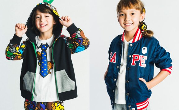 我是街头酷小子 A Bathing Ape 2015童装春夏系列造型搭配