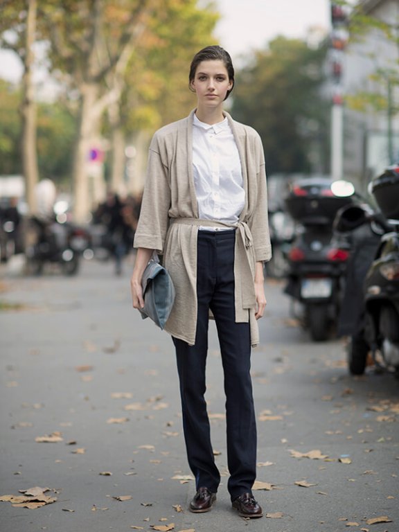 2014年12月巴黎潮人街拍 优雅又浪漫的时尚魅力