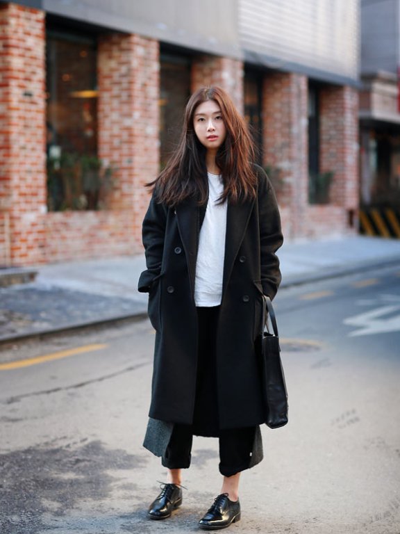 冬天韩风怎么穿？来来来～哩来！让韩国街拍告诉你