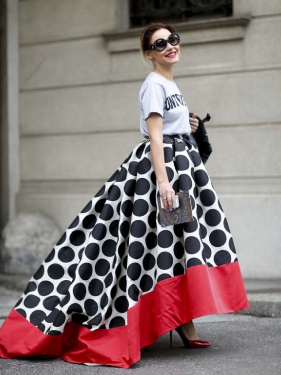 自然流露的迷人韵味:及地长裙 Maxi Skirt