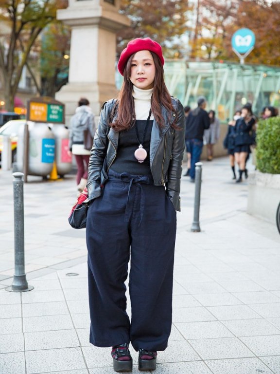 2015年1月日本潮女街拍 看街头各种个性风格搭配