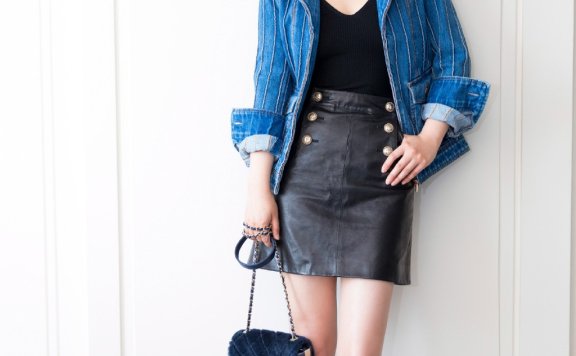 要想今秋最时髦？快来get一条复古又清新的纽扣半裙
