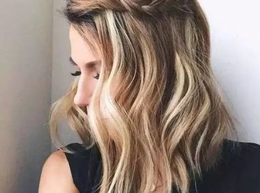 今年秋冬短发越来越流行，像这样扎一半，清新又好看！