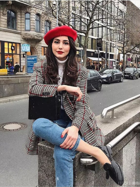 贝雷帽 欧美街头小姐姐必备的时尚单品
