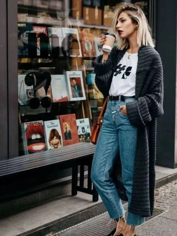 34套针织开衫温柔搭配,让你从秋天美到冬天