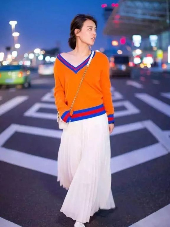 宋茜宋佳孙怡马思纯教你穿V领针织衫！