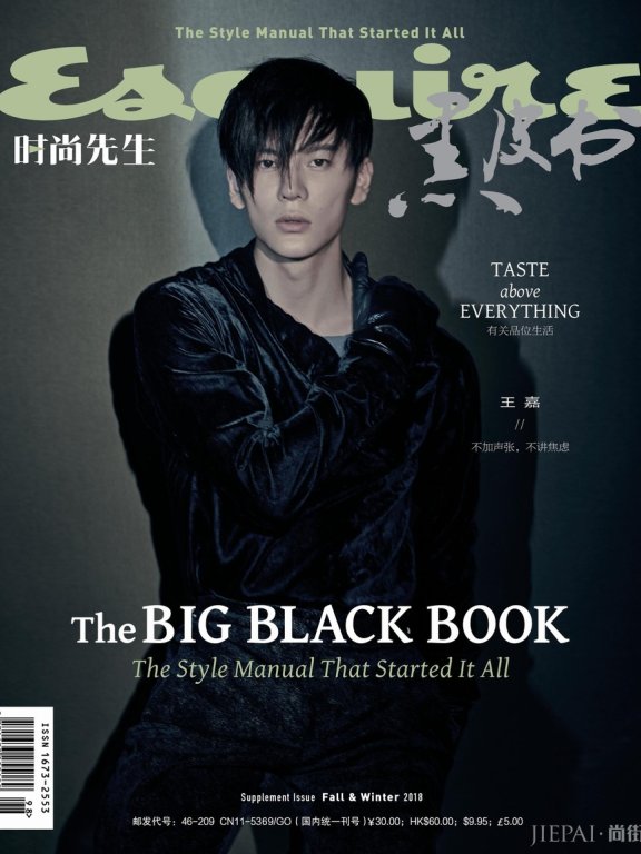 王嘉登《时尚先生》封面 眼神中彰显时尚魅力