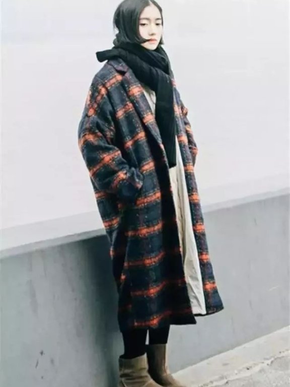 显气质这样穿大衣才女人,你就是20岁!