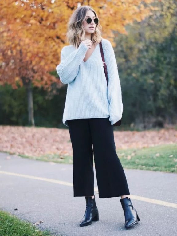 欧美街拍 潮人们穿阔腿裤高级爆了