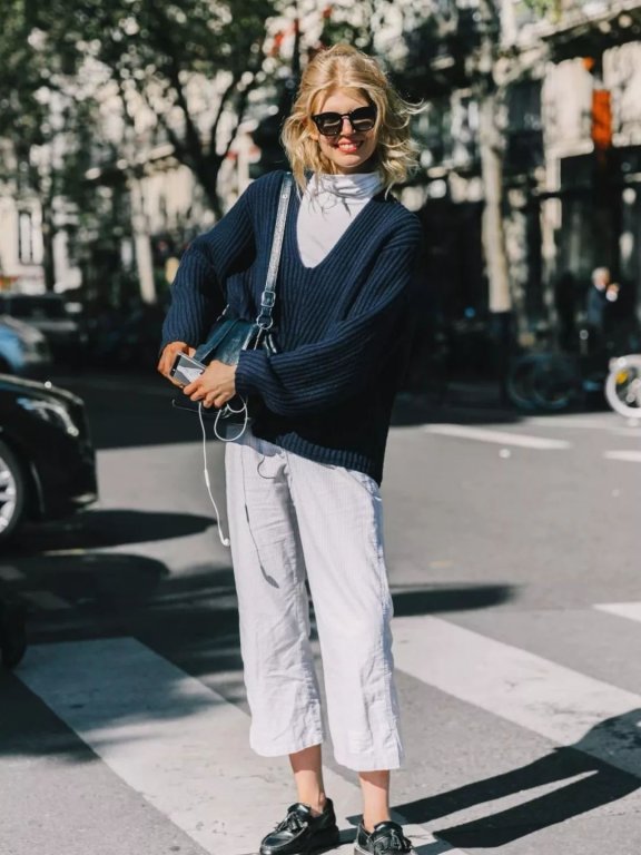 九分裤+平底鞋,好看到犯规!拒绝穿出“大妈”即视感!