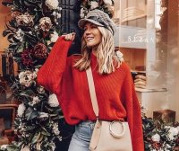 圣诞节最好的应景就是红毛衣