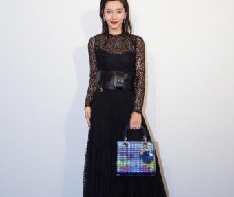 DIOR酒会王子文穿印花裙清新可人,李冰冰拎限量版手袋展气场依旧