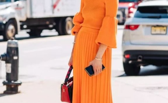 学会穿针织裙以后，你会忍不住买……