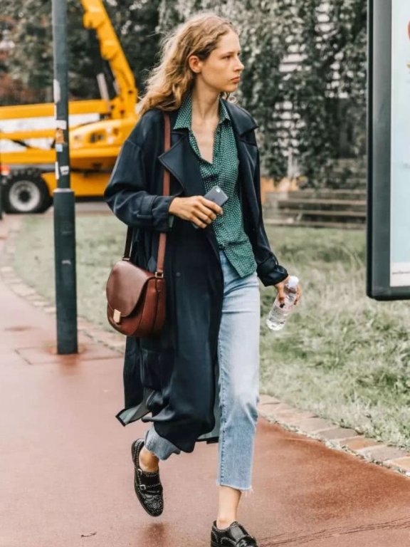 冬风衣＋平底鞋大火，巨美巨有气质！