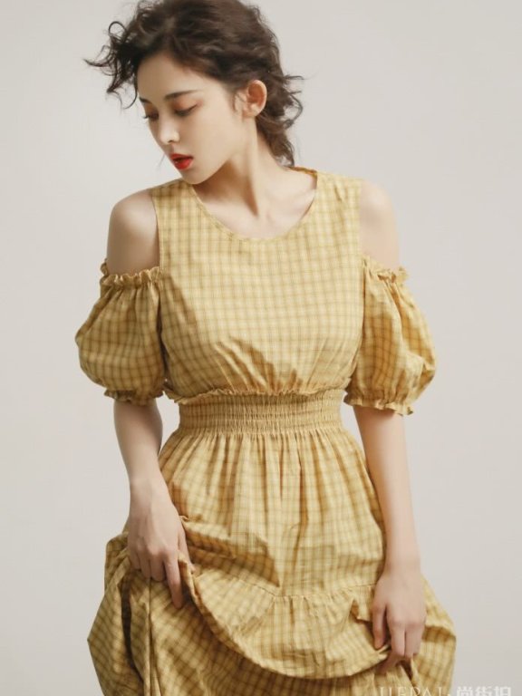 古力娜扎穿田园风裙子美出新高度!