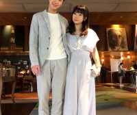福原爱江宏杰把魔鬼配色都穿成了复古情侣装