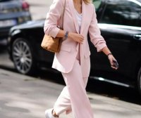 初春用九分裤+小白鞋打扮自己,时尚又有气场