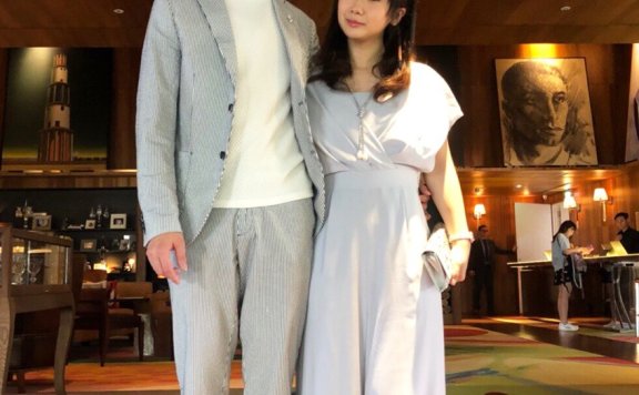 福原爱江宏杰把魔鬼配色都穿成了复古情侣装