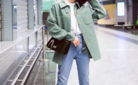 宋茜的鞋头轮船形的？